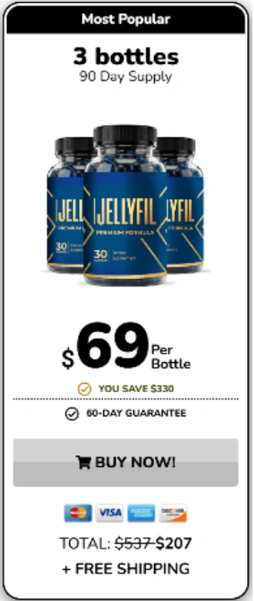 JellyFil 3 Bottle Price
